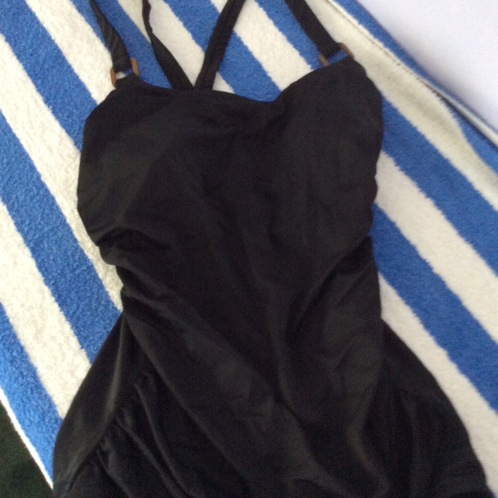 Lands End Shirred swimsuit